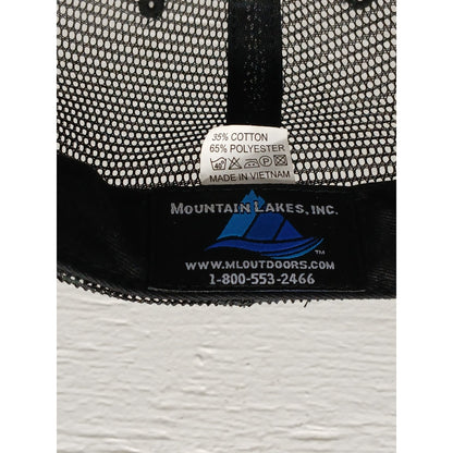 Mountain Lakes (OSFM) Black Denim Snapback Mesh Cap