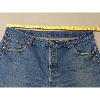 Levis (42x30) Men's Tapered Straight Leg Fit Blue Denim Jeans