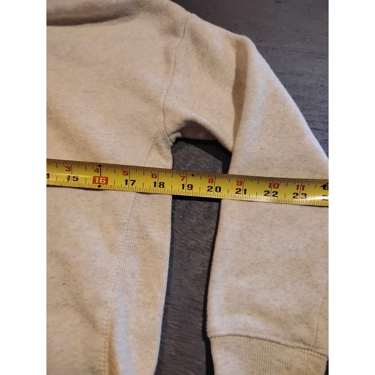 Oshkosh B'Gosh (12A) Women's Beige Crop Pullover Hoodie