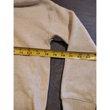 Oshkosh B'Gosh (12A) Women's Beige Crop Pullover Hoodie