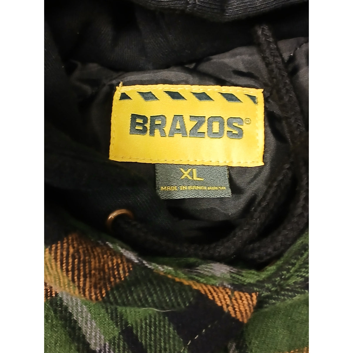 Brazos (XL) Multicolor Plaid Quilted Flannel Hoodie Shacket
