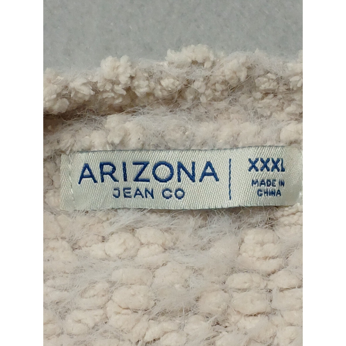Arizona (2XL) Women's Ivory Knitted Stretch Pullover Crop Sweater