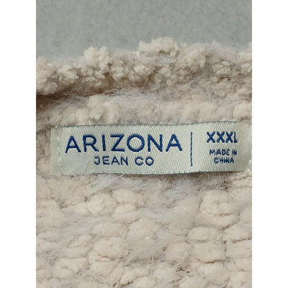 Arizona (2XL) Women's Ivory Knitted Stretch Pullover Crop Sweater