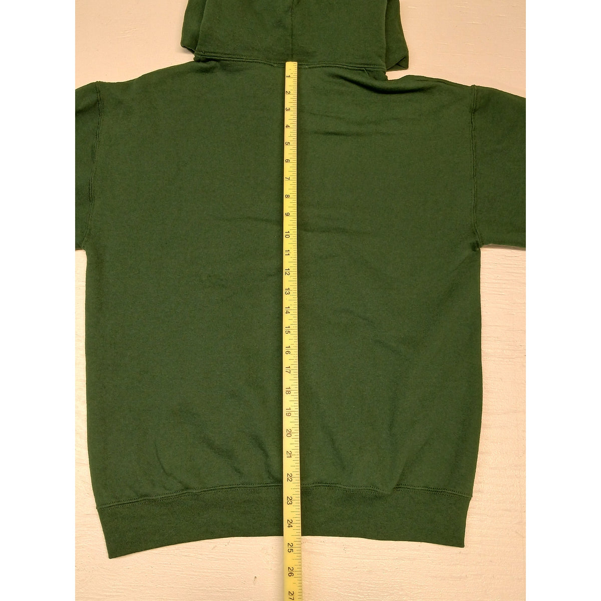 Artisan (Medium) Green Stitched Pouch Pocket Pullover Hoodie