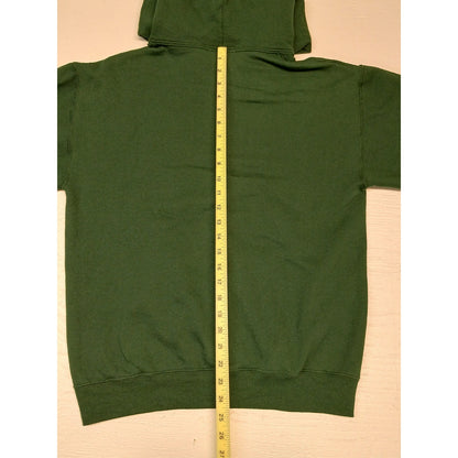 Artisan (Medium) Green Stitched Pouch Pocket Pullover Hoodie