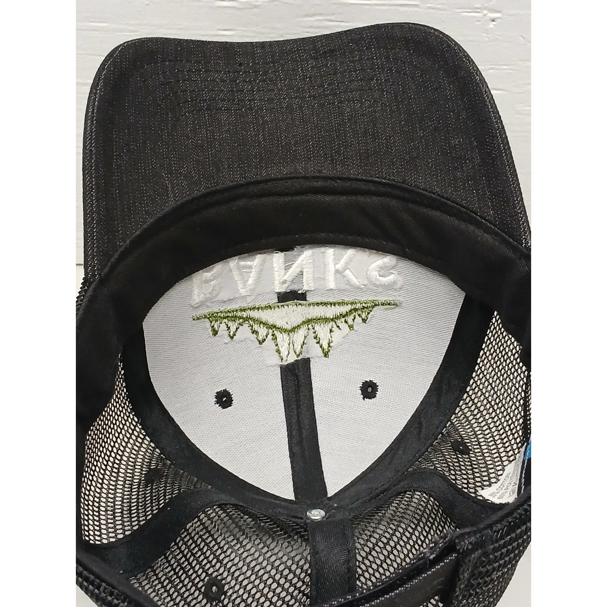 Mountain Lakes (OSFM) Black Denim Snapback Mesh Cap