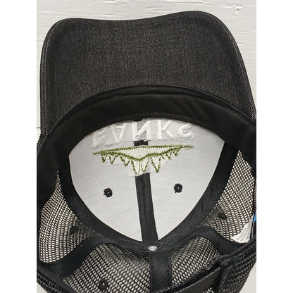 Mountain Lakes (OSFM) Black Denim Snapback Mesh Cap