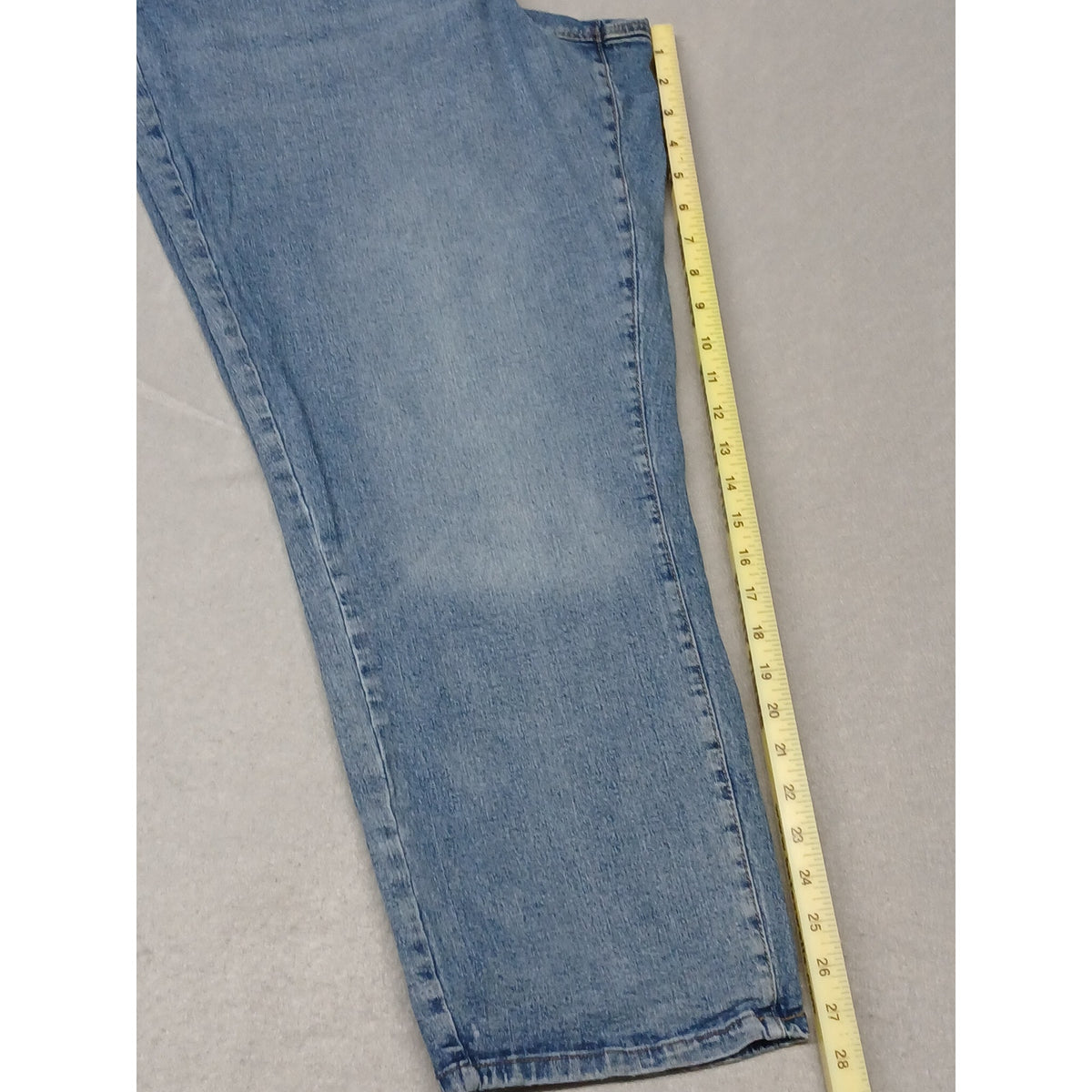 Sonoma (22W) High Rise Straight Cotton Blend Blue Denim Jeans