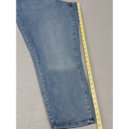 Sonoma (22W) High Rise Straight Cotton Blend Blue Denim Jeans