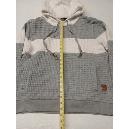 Hood Crew (Medium) Multicolor Waffle Pullover Hoodie