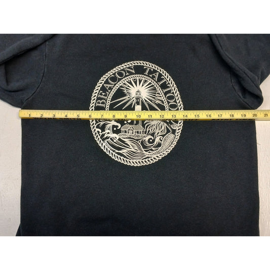 American Apparel (Large) Black Beacon Tattoo Full Zip Hoodie