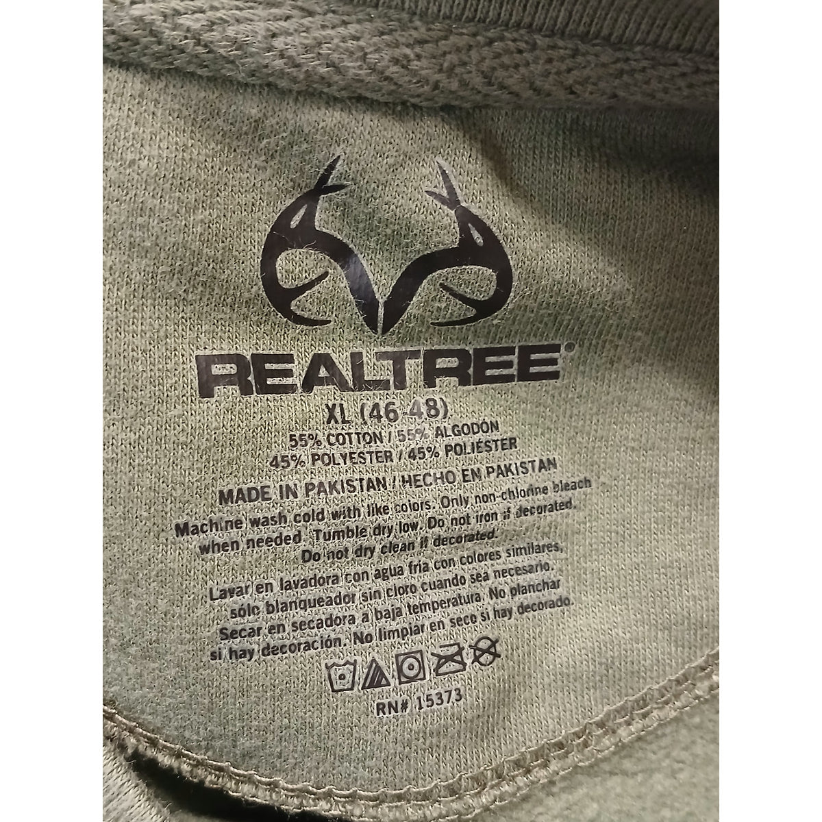 Realtree (XL) Olive Green Long Sleeve Pullover Sweatshirt