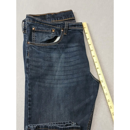 Wrangler (No Size) Men's Slim Straight Fit Dark Blue Denim Jeans