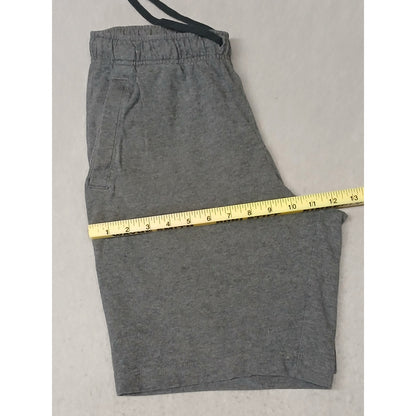 Nike (Small) Men's Gray Cotton Fleece Training Shorts