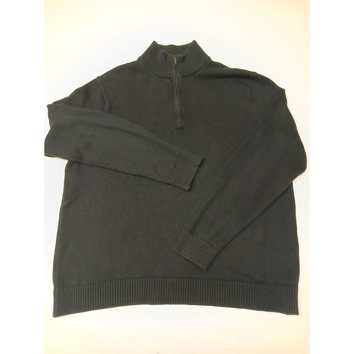 Goodfellow (2XL) 1/4 Zip Knitted Blue Pullover Sweatshirt