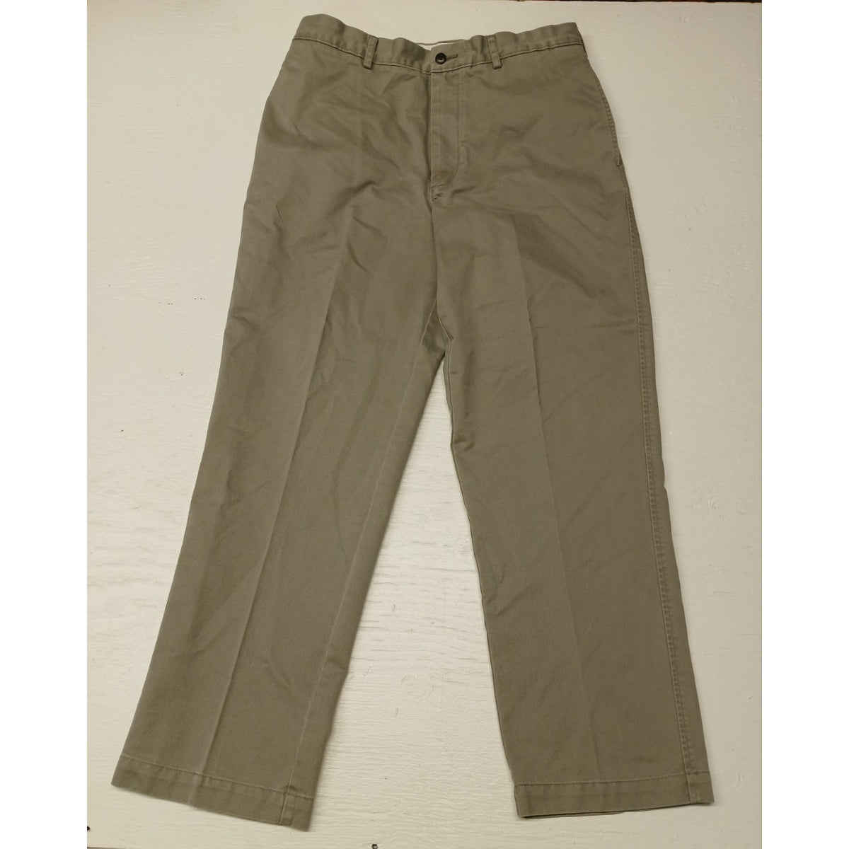 Roundtree & Yorke (34x30) Beige Vintage Wide Leg Khaki Pants
