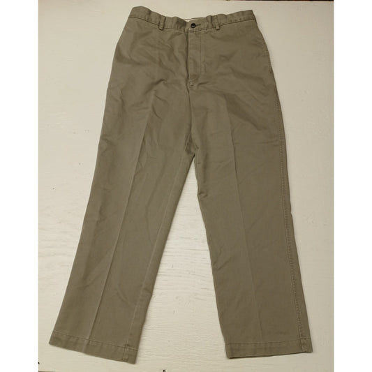 Roundtree & Yorke (34x30) Beige Vintage Wide Leg Khaki Pants