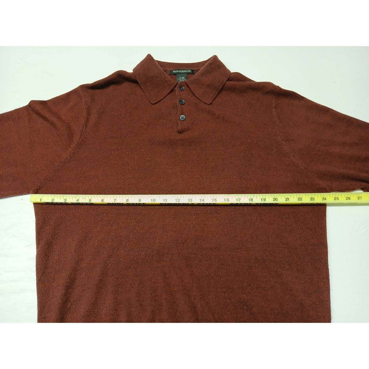 Weatherproof (XL) Red Stretch Button Pull Over Sweatshirt