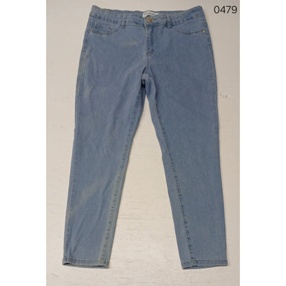 Honey & Bristle (12P) Straight Blue Denim Stretch Jeans