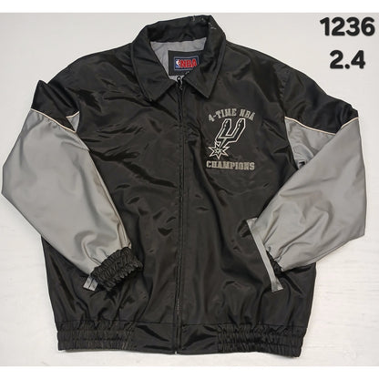 NBA (L) Vintage Spurs Multi-Championship Leather Jacket