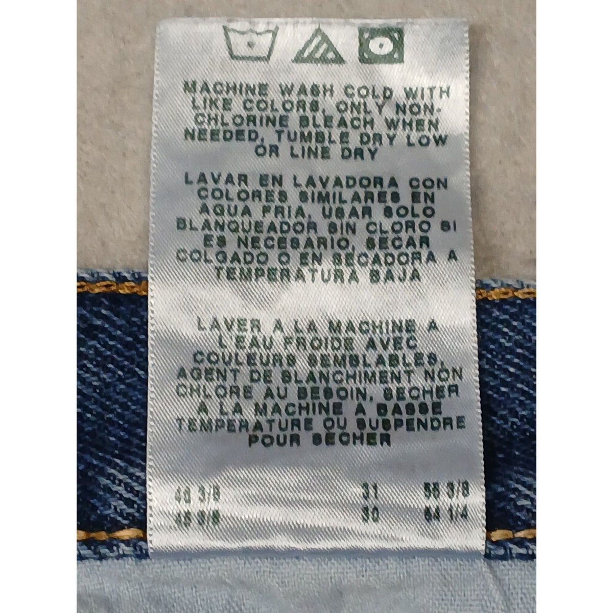Magellan (44x30) Men's Straight Leg Blue Denim Jeans