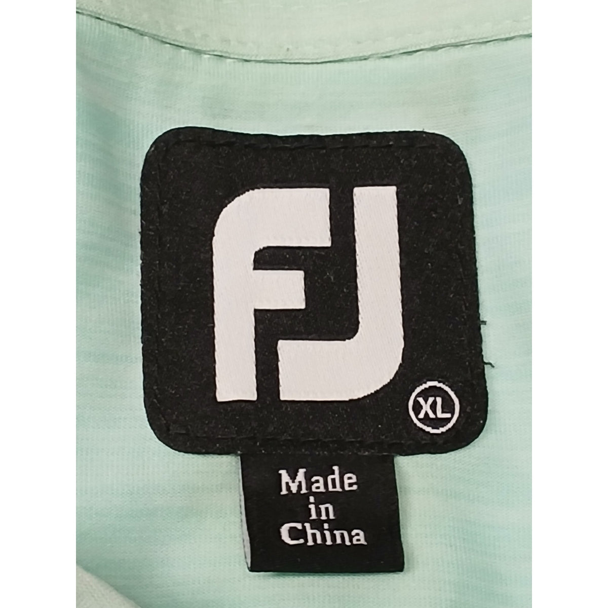 Foot Joy (XL) Teal Button Collar Polo Short Sleeve Shirt