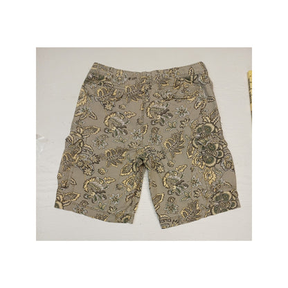 Express (36) Jacquard Tapestry Flat Front Cargo Style Shorts