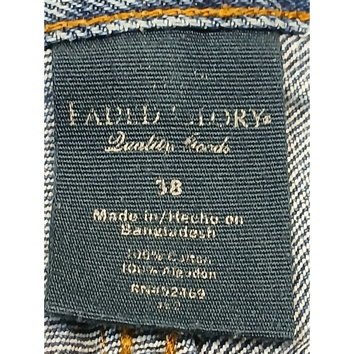Faded Glory (38) Classic Fit Blue Denim Chino Shorts