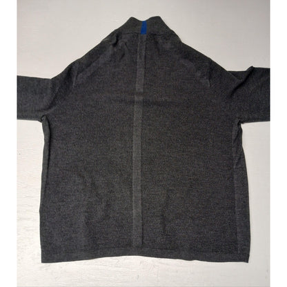 Perry Ellis Motion Merino Blend (XL) Gray Zip Sweatshirt