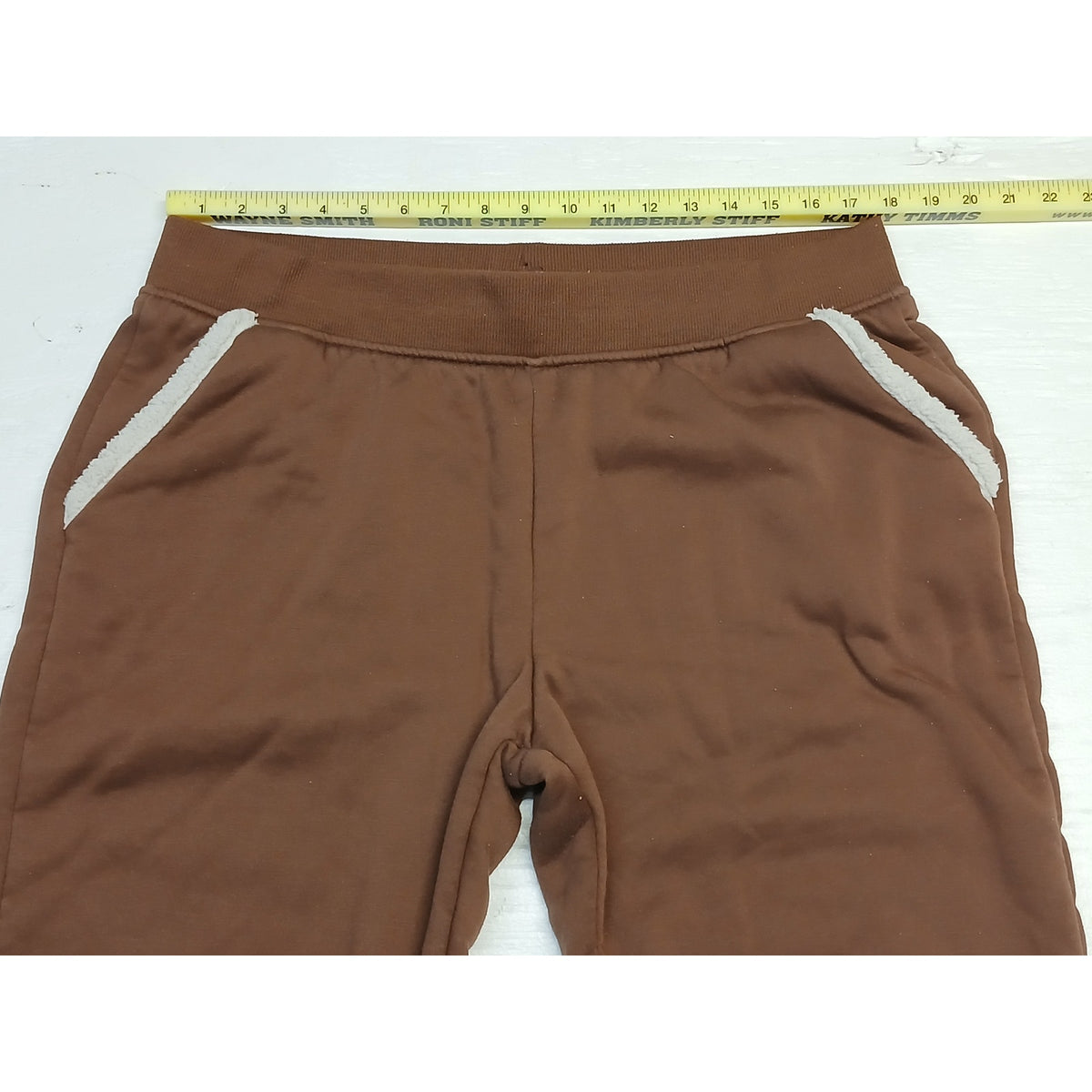Members Mark (XL) Brown Insulated Pocketed Leggings Joggers