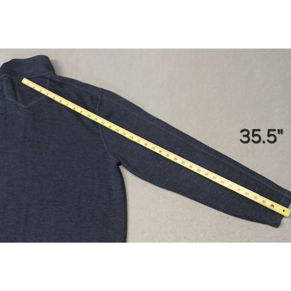Eddie Bauer (XL) Men's Blue Full-Zip Mock Neck Sweatshirt
