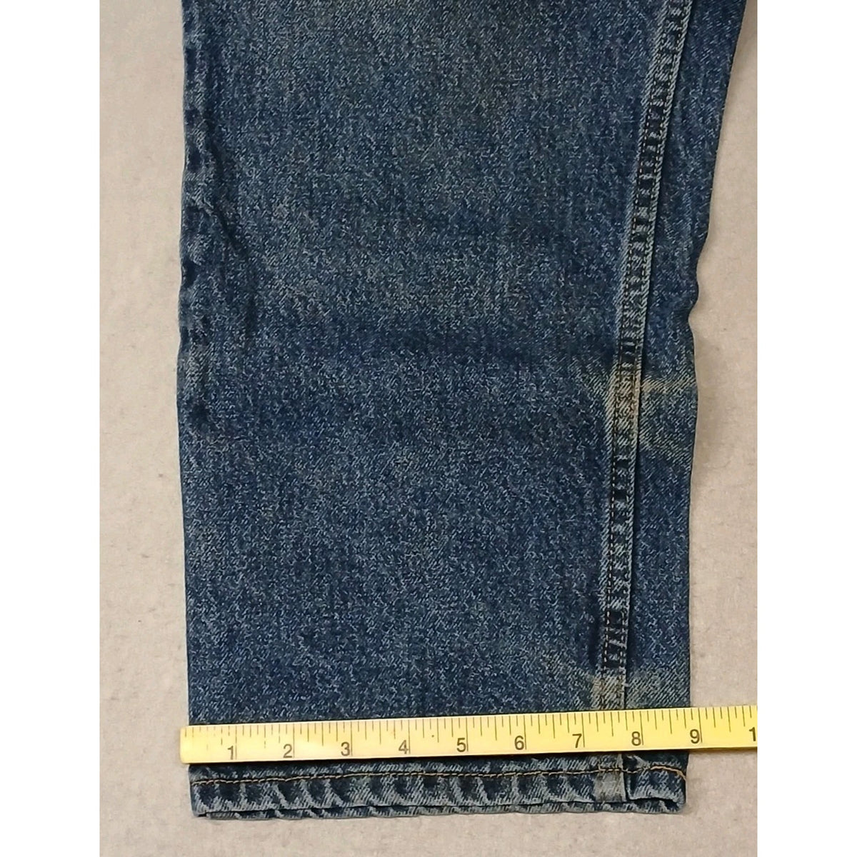 Faded Glory (38x29) Relaxed Distressed Blue Denim Jeans
