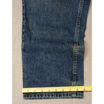 Faded Glory (38x29) Relaxed Distressed Blue Denim Jeans