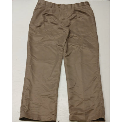 Perry Ellis (40x32) Tan Relaxed Fit Khaki Dress Slacks
