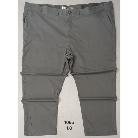 Lees (58x32) Gray Extreme Motion Relaxed Taper Stretch Pants