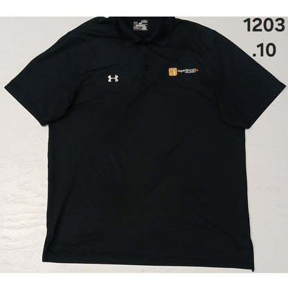 Under Armour (XL) Black Loose Short Sleeve DriFit Polo Shirt