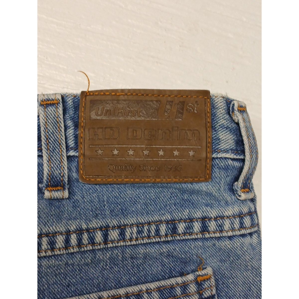 Unifirst Men's Blue Denim (38x34) Comfort Straight Jeans