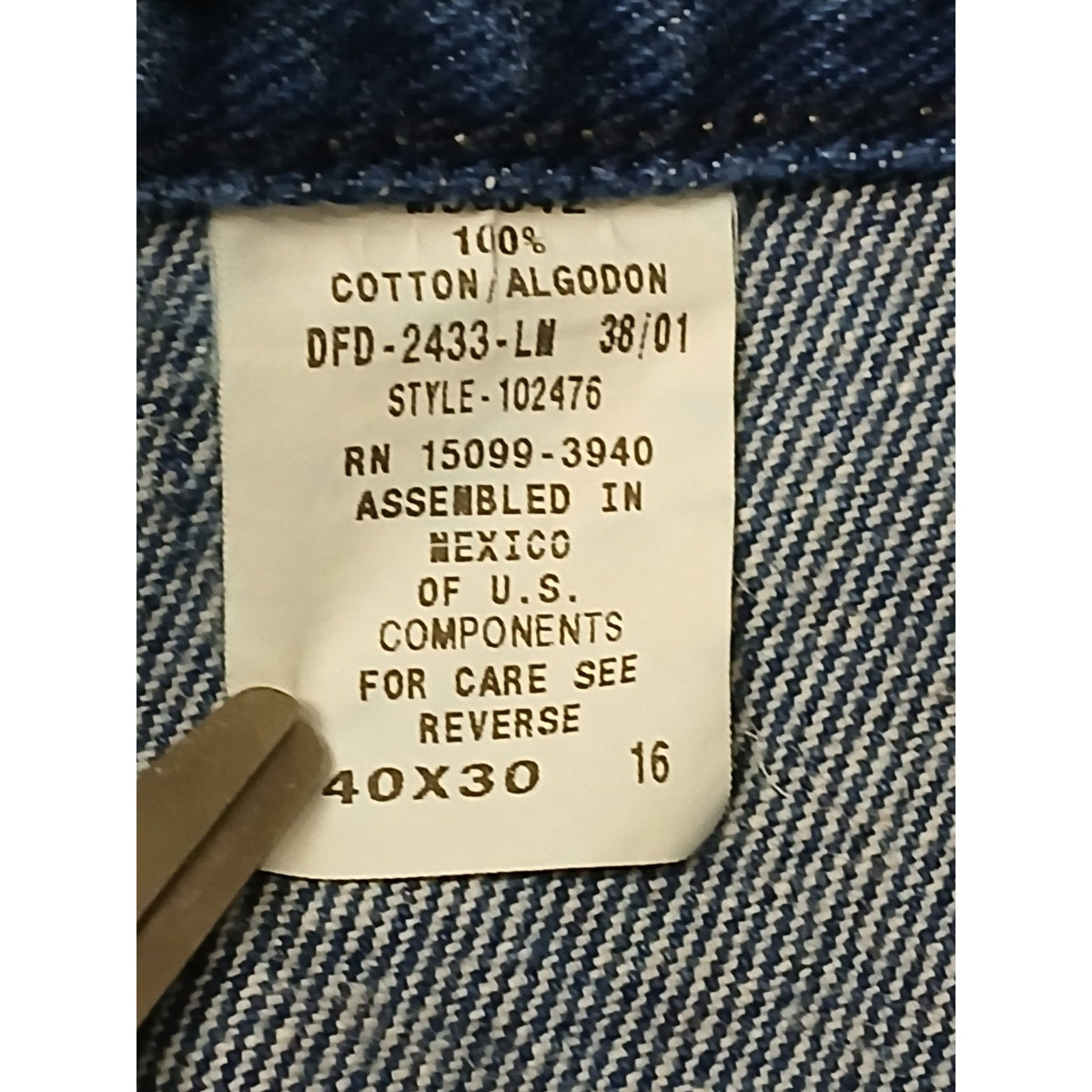 Canton River Blues (40x30) Relaxed Straight Blue Denim Jeans