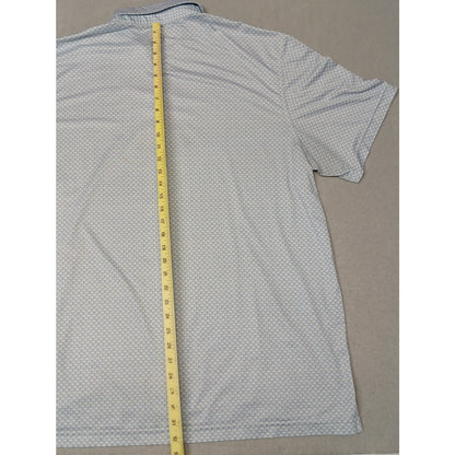 Vineyard Vines (2XL) White Button Silk Collar Polo Tee Shirt