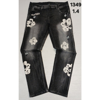 Southpole (36x30) Black Skinny Straight Denim Jeans