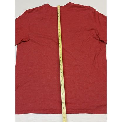 Mason Jar Label (XL) Red Drink Local Print Crew Neck TShirt