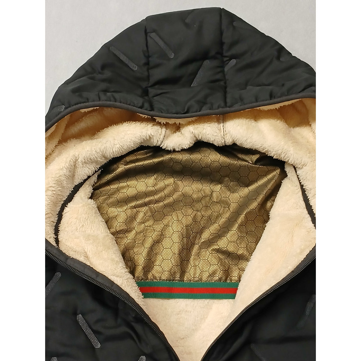 New Sport (5XL) Women's Black Quilted Hooded Winter Jacket