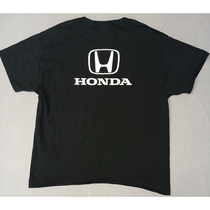 Hanes (XL) Black Honda Logo Short Sleeve Crew Neck Tee Shirt