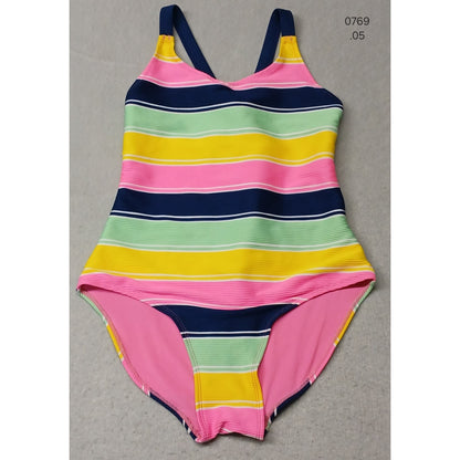 There Abouts (XL) Women's One Piece Multicolor Stretch Strap Swim Suit