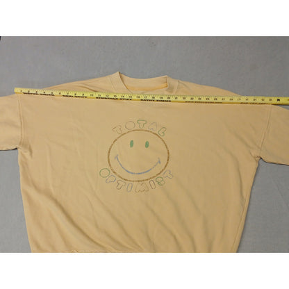 Aries (XS) Yellow Long Sleeve Stretch Pullover Sweatshirt