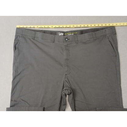 Lees (58x32) Gray Extreme Motion Relaxed Taper Stretch Pants