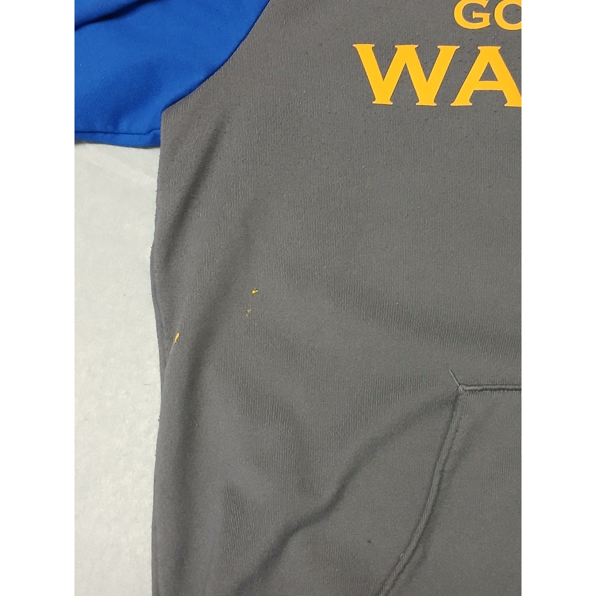 Adidas (Small) NBA Golden State Warriors Slit Pocket String Pullover Hoodie