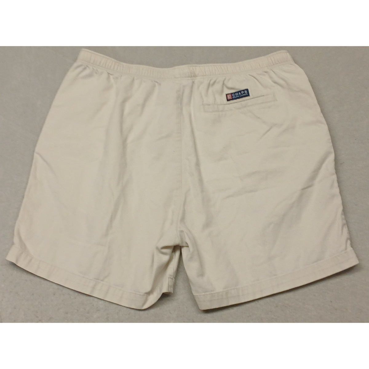 Chaps Ralph Lauren (Large) Men's Beige Vintage Cotton String and Zip Shorts