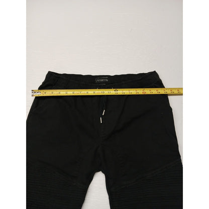 Steve's (Large) Black Skinny Ruffled Style Jeans