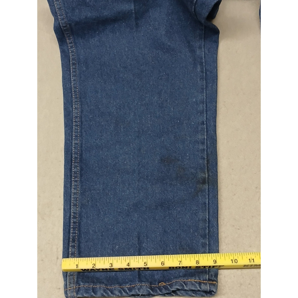 G & K (42x30) Men's Tapered Straight Leg Blue Denim Work Jeans